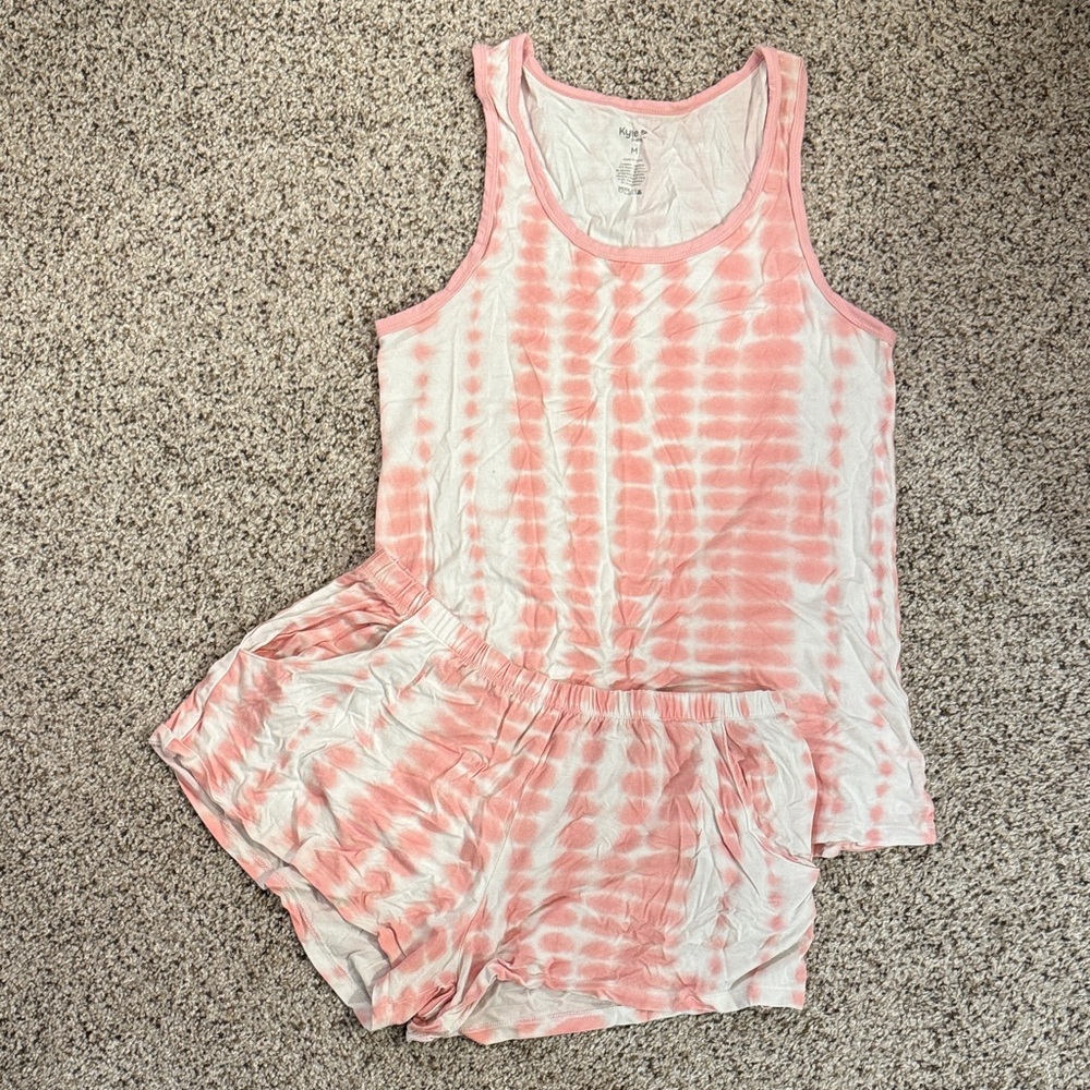 Kyte BABY Pink Tie-Dye women’s tank set